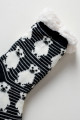 Hrubé protiskluzové fluffy ponožky medvídci s pruhy M 20