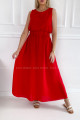 Maxi šaty Selina červené P 114