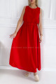 Maxi šaty Selina červené P 114