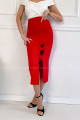Midi sukně s mašlemi červená P 174