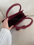 Shopper kabelka burgundy N 11