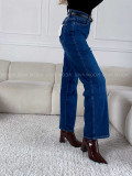 Wide leg jeans tmavo modré M 173