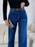 Wide leg jeans tmavo modré M 173