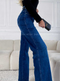 Wide leg jeans tmavo modré M 173