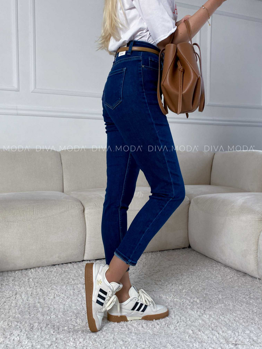 Mom jeans tmavě modré M 174